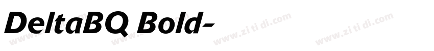 DeltaBQ Bold字体转换